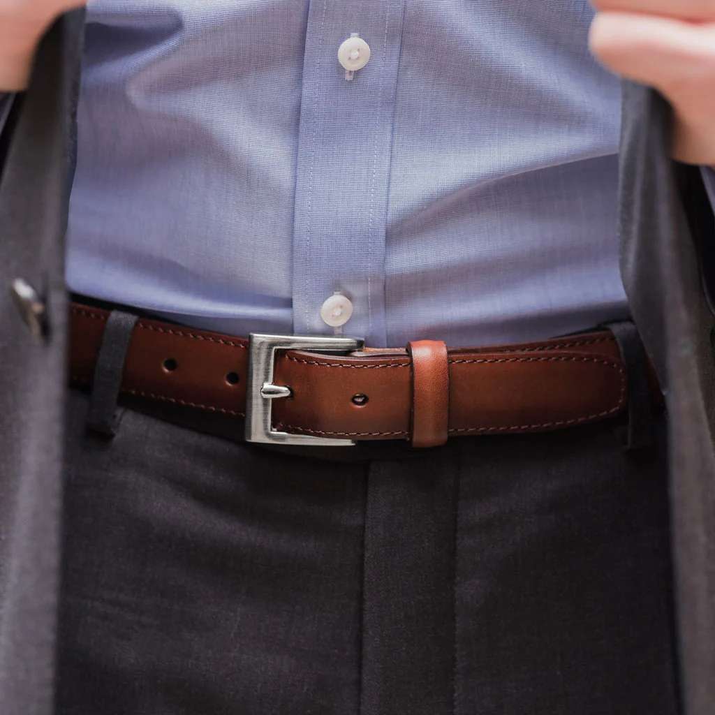 Men's Classic Leather Belt - Black