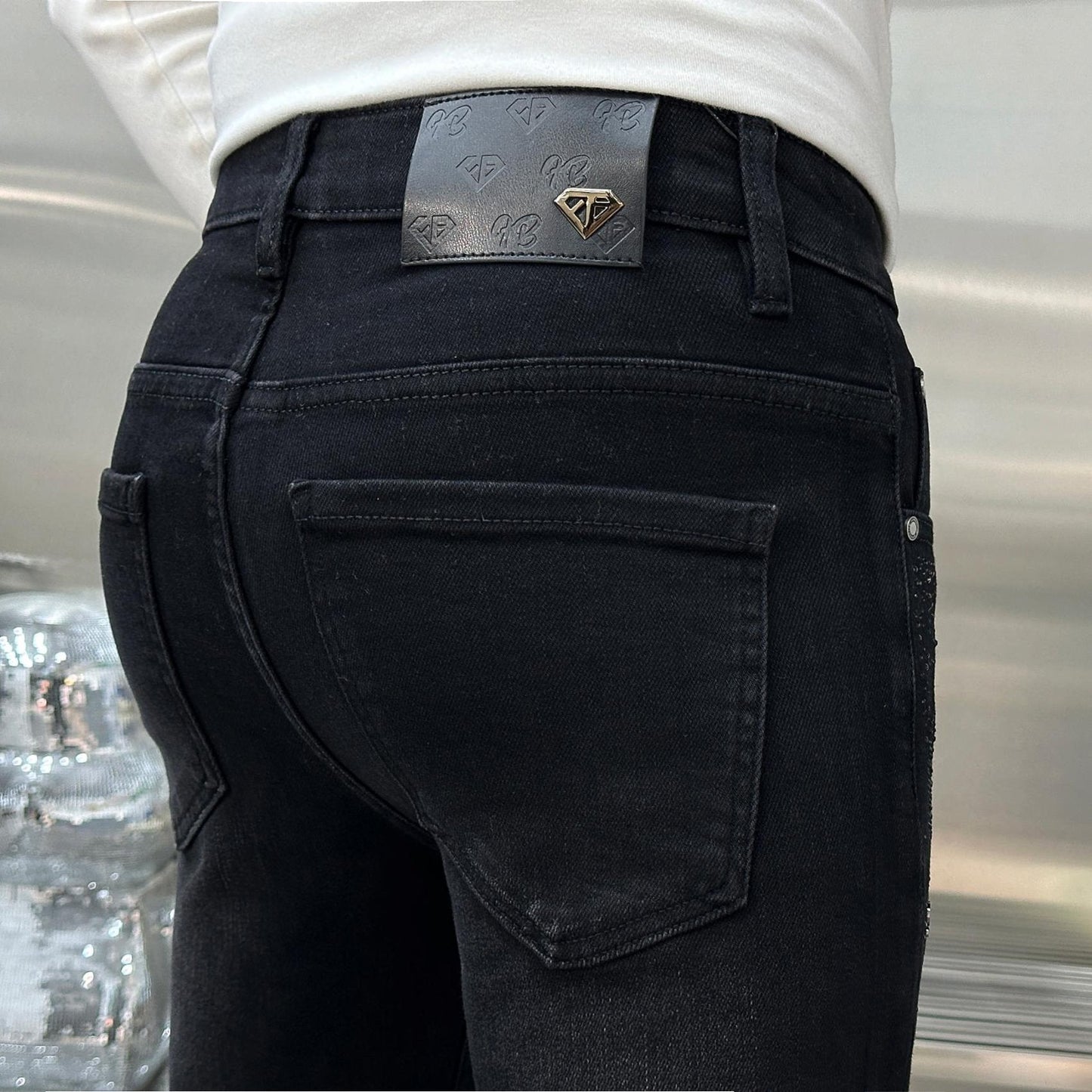 Soft Rhinestone Jeans