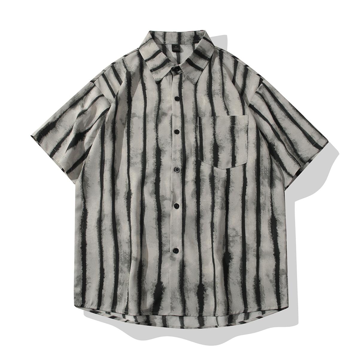 Retro Striped Loose Fit Shirt