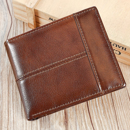 Men's Anti-Theft Leather Multi-Card Wallet