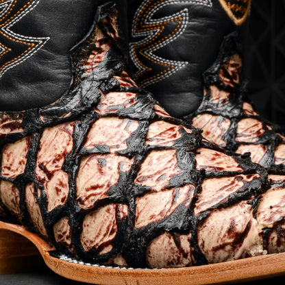 Orix Jumbo Pirarusu Leather Boots - Square Toe