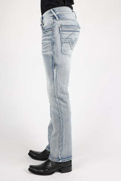 Men's Light Blue Boot Cut Jeans