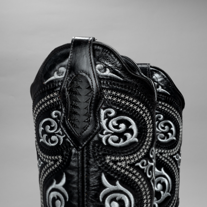 Mystical Texture Braided Cowboy Boots - Square Toe