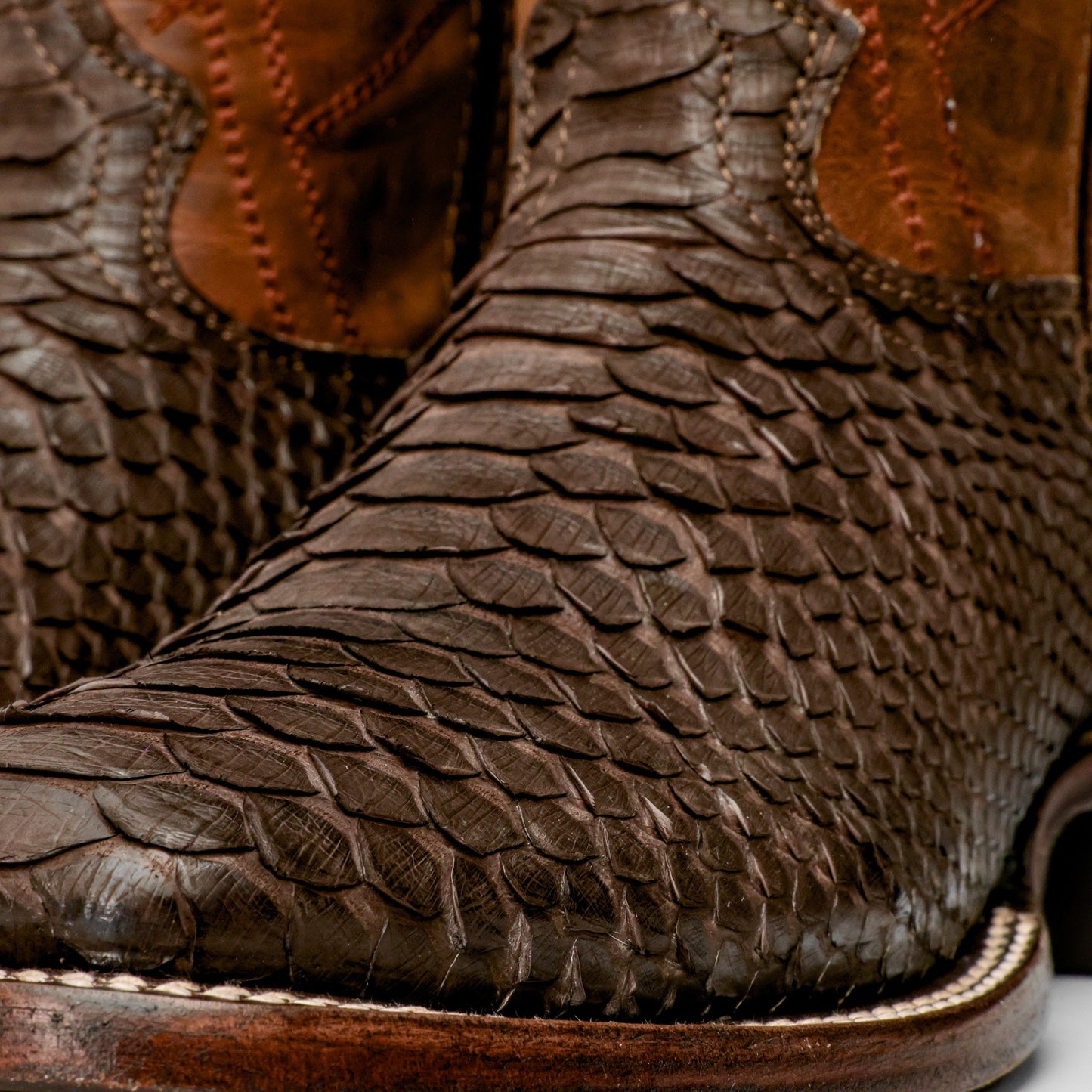 Genuine Python Boots - Square Toe