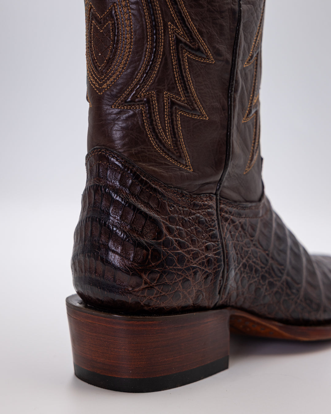 Jesse Espresso Caiman Boot