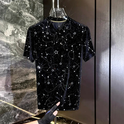 Stylish Simple Starry Sky T-shirt