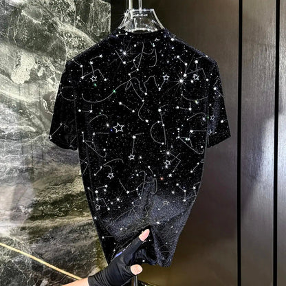 Stylish Simple Starry Sky T-shirt