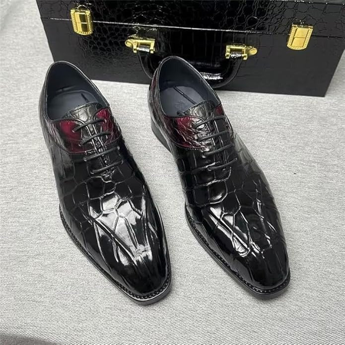 Men's Crocodile Leather Oxford Shoes