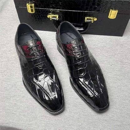Men's Crocodile Leather Oxford Shoes