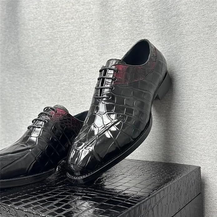 Men's Crocodile Leather Oxford Shoes