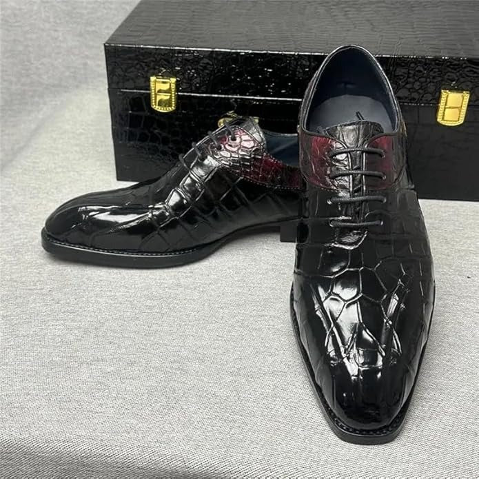Men's Crocodile Leather Oxford Shoes