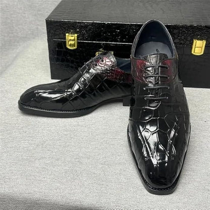 Men's Crocodile Leather Oxford Shoes