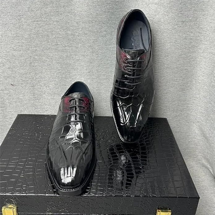 Men's Crocodile Leather Oxford Shoes