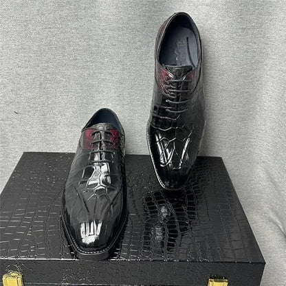 Men's Crocodile Leather Oxford Shoes