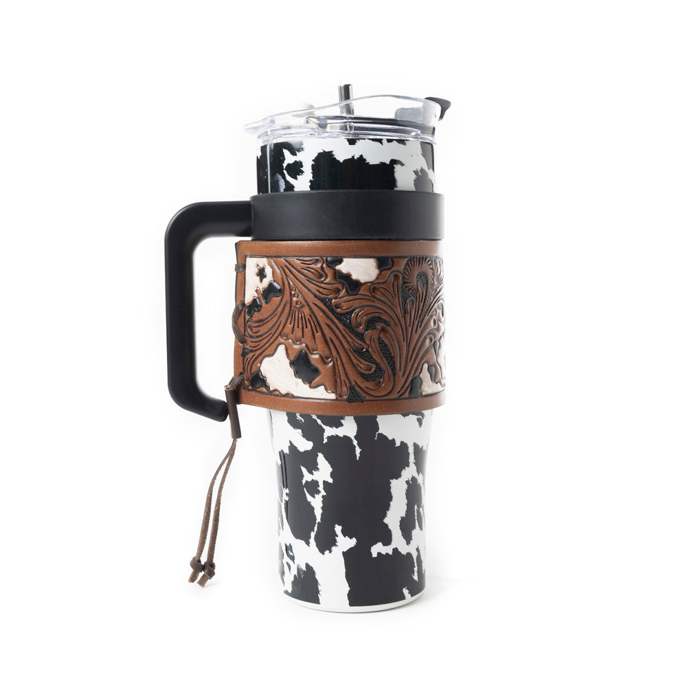 Wide Wyoming Cow Tumbler