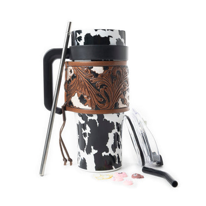 Wide Wyoming Cow Tumbler