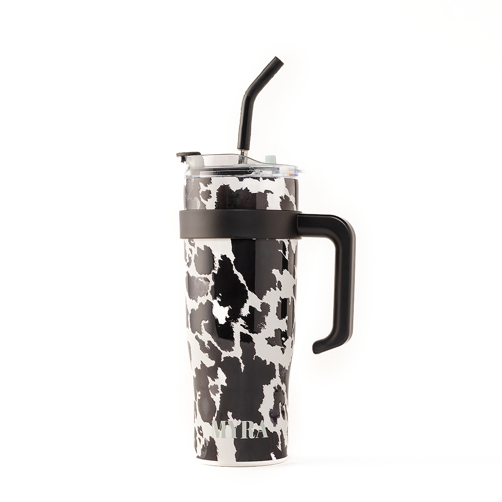 Wide Wyoming Cow Tumbler