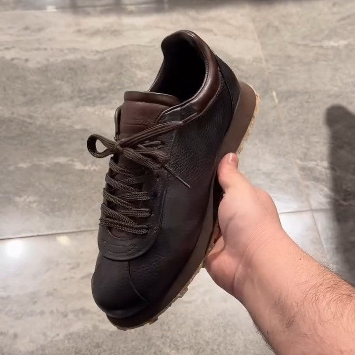 Brown Calfskin Leather Shoes