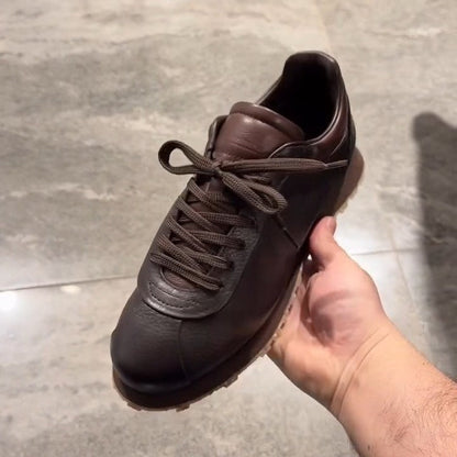 Brown Calfskin Leather Shoes
