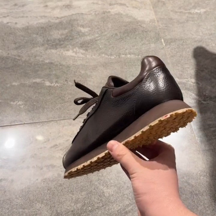 Brown Calfskin Leather Shoes