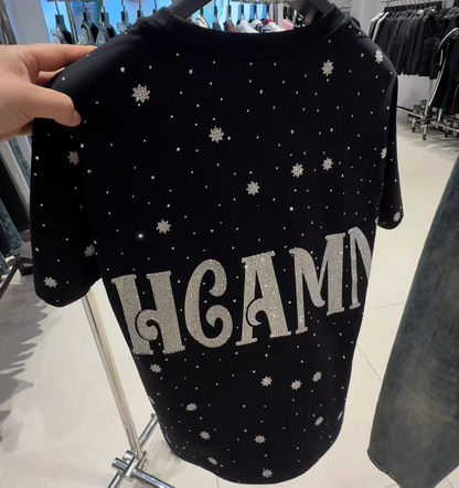 Fashion Crystal-Waterfall Wing T-Shirts