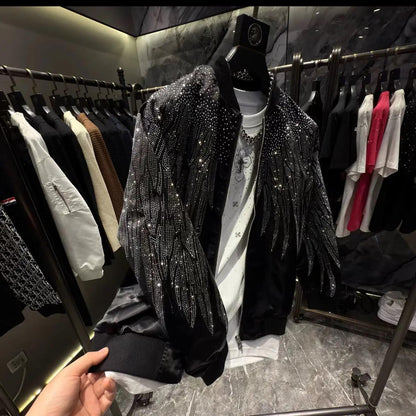 Fashion Crystal-Waterfall Angel Wings Jacket