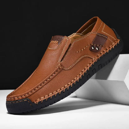 Men's Casual Leather Loafers Shoes Slip On