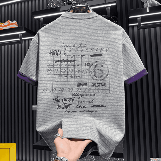 New Fashion Rhinestone Letter Print T-Shirt