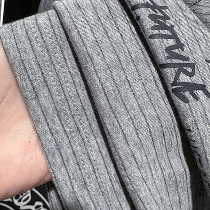 New Fashion Rhinestone Letter Print T-Shirt