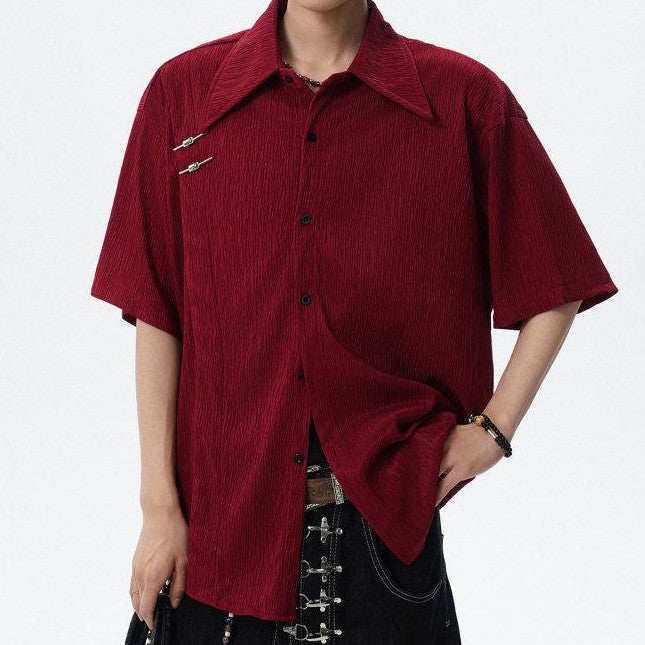 Fashion Premium Textured Loose Shirt
