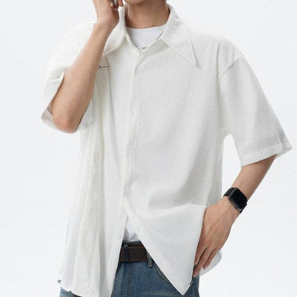 Fashion Premium Textured Loose Shirt
