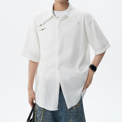 Fashion Premium Textured Loose Shirt
