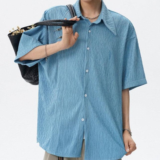 Fashion Premium Textured Loose Shirt