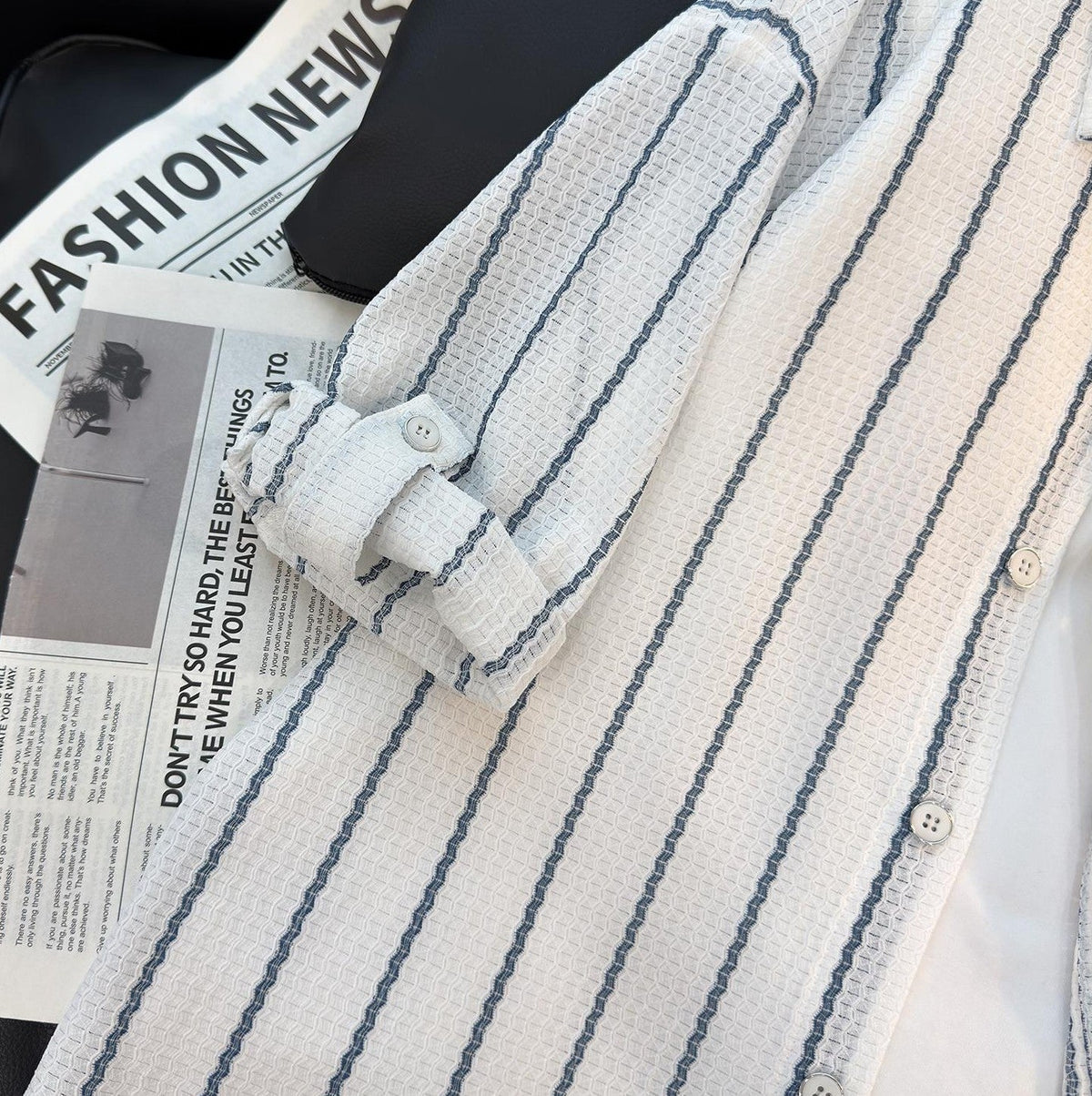 Trendy Breathable Casual Striped Shirt