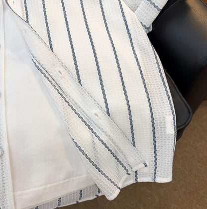 Trendy Breathable Casual Striped Shirt
