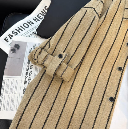 Trendy Breathable Casual Striped Shirt
