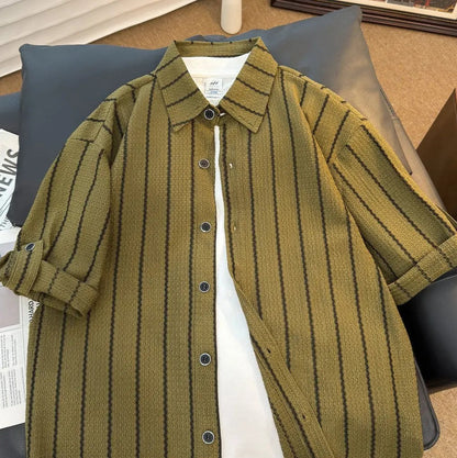 Trendy Breathable Casual Striped Shirt
