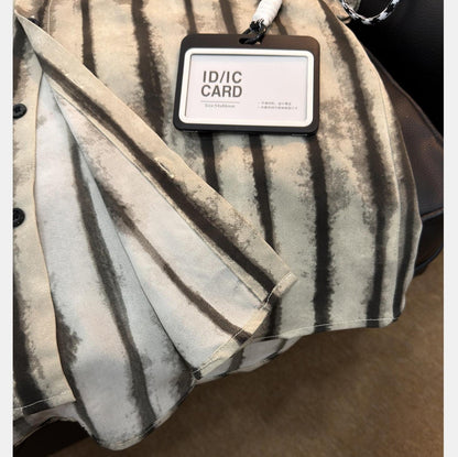 Retro Striped Loose Fit Shirt