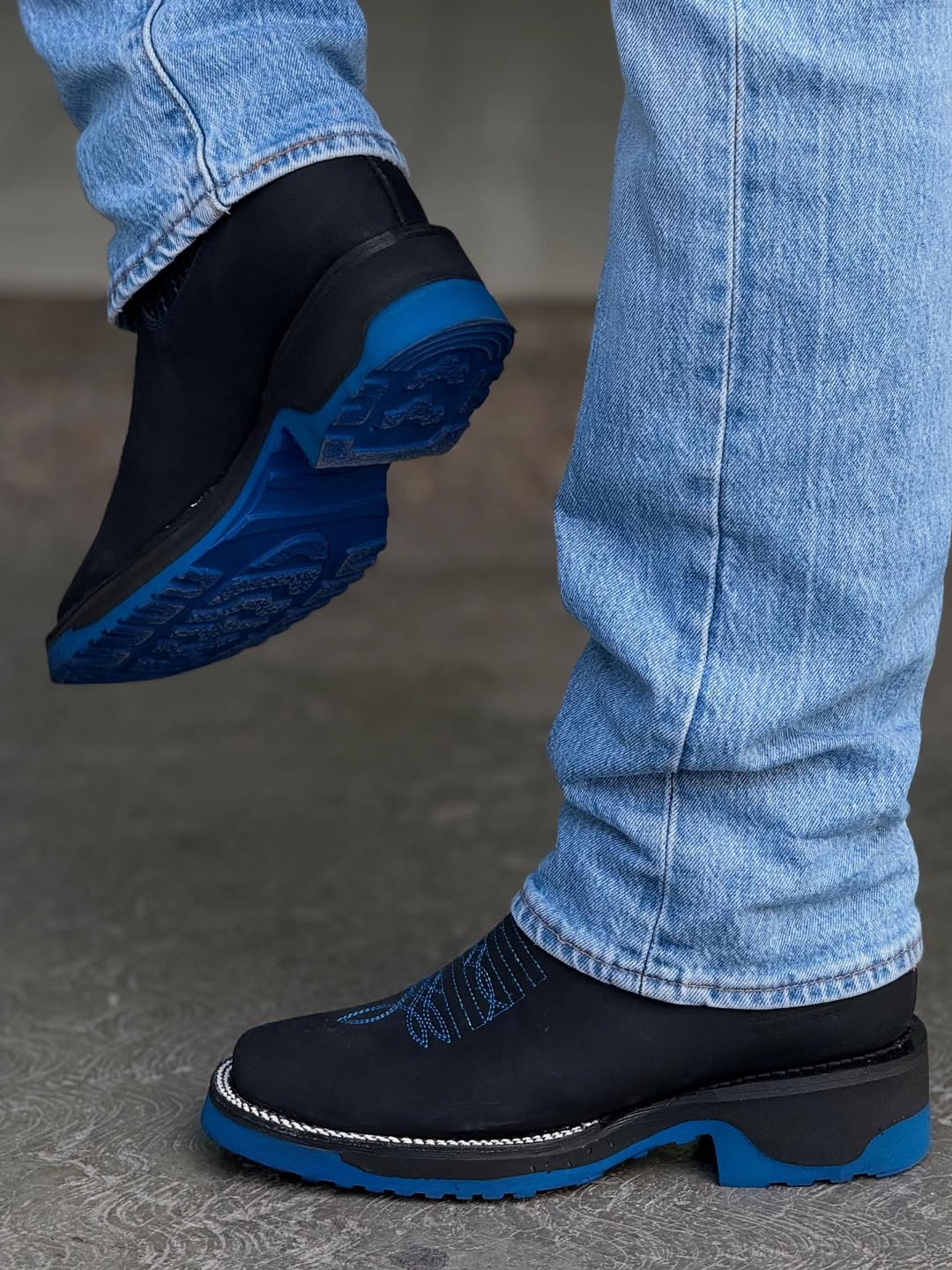 New Black Nobuck Leather Botin - 3D Sole Composite Toe