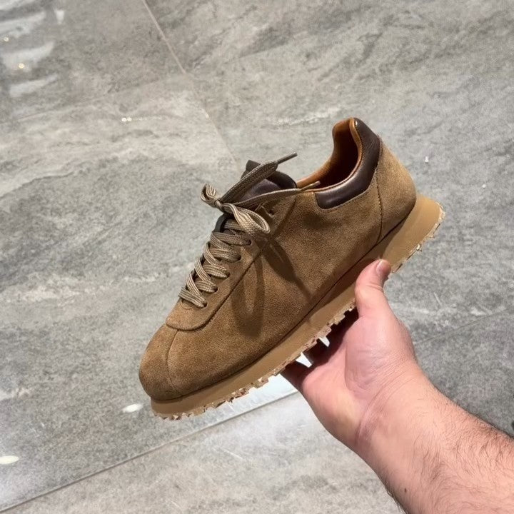Brown Calfskin Leather Shoes