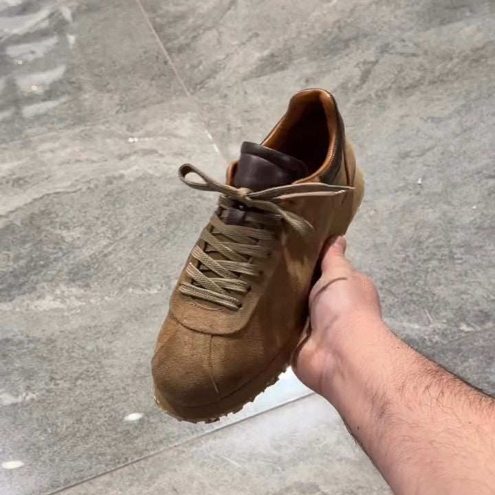 Brown Calfskin Leather Shoes