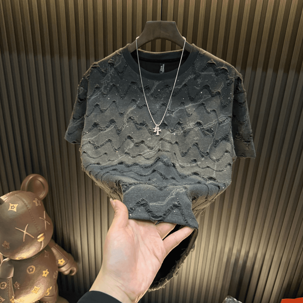 Luxury Ripped Sparkling Colors Shirt