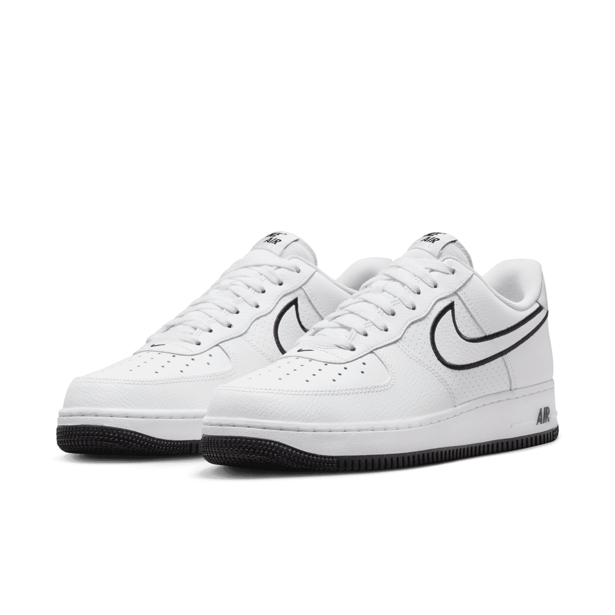 Force 1 '07 Low Embroidered Swoosh White Black